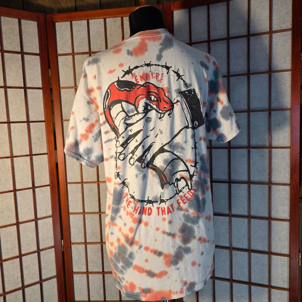 BITE THE HAND TIE DYED SHIRT Size Large